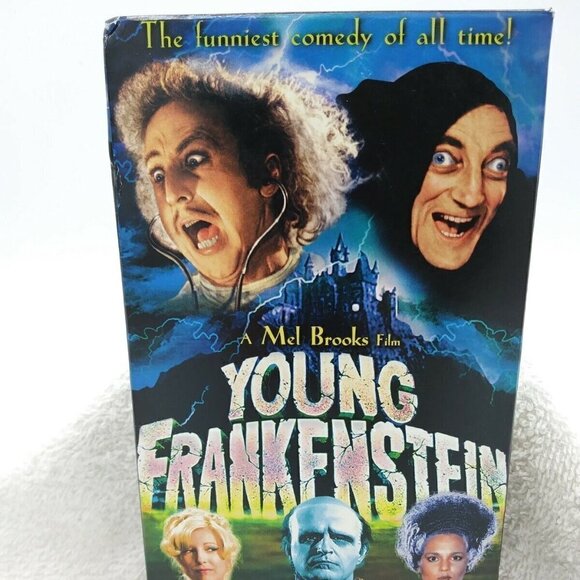 Young Frankenstein Mel Brooks Gene Wilder Black & White VHS Comedy Horror - Picture 2 of 7
